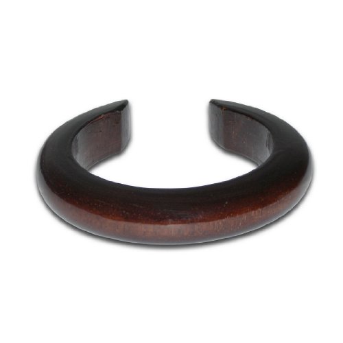 Ladies Thai Boho Eco-Friendly Mango Wood Smooth / Carved Bangle / Bracelet / Cuff