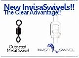 InvisaSwivel 25lb Clear Fishing Swivel (5pcs)