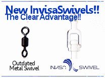 InvisaSwivel 55lb Clear Fishing Swivels (5pcs)