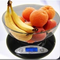 Weighmax Digital Kitchen Scale 11 Lbs. Black