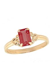10K Gold Girls January Birthstone Ring (size 4)