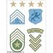 Iron-On Transfers-Military Badges #1