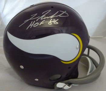 Fran Tarkenton Autographed Minnesota Vikings Throwback TK Helmet w/HOF 86