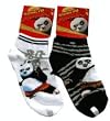 Kids Kung Fu Panda Socks (Sz 6-8) 2 Pairs