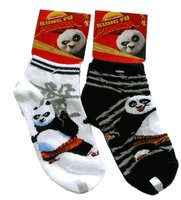 Dreamworks Kung Fu Panda kids socks - 2 pairs (size 6-8)