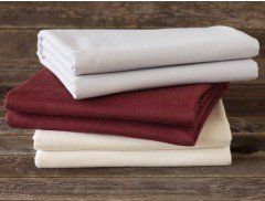 Organic Flannel King Sheet Set (Light Grey)