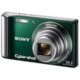 DSC-W370 Cyber-shot Digital Camera (Green) - Open Box*
