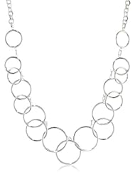 Nine West "Classics" Silver-Tone Multi-Circle Bib Necklace