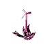 Sugared Fruit Pink Velveteen Overlay Mirror Bird Christmas Ornament 6"