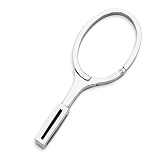Sterling Silver Tennis Racquet Key Ring