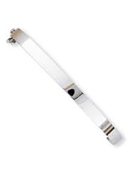 14k Gold White Gold 5.3mm Polished Casted Hinged Bangle Bracelet