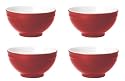 Emile Henry Cereal Bowls, Set of 4, Cerise