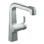 KOHLER K-6332-VS Evoke Single Control Pullout Secondary Kitchen Faucet, Vibrant Stainless