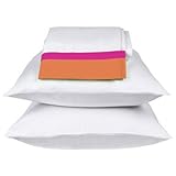 Bacati - Tangerine Orange & Fuchsia Queen Sheet set