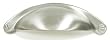 Top Knobs-Somerset Collection M400 Cup Handle in Brushed Satin Nickel