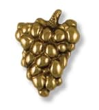 Grapes Polished Brass Doorbell Ringer