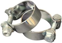Coventry Spares 70-2271CP 1-5/8" Muffler Clamps for Triumph/ Norton / BSA