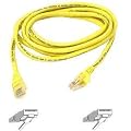 Belkin F3X126B05M - 5M Cat5e Crossover Cable - Yellow - Grey Boots