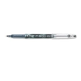 Pilot(R) P-500 Gel Ink Rollerball Pens, Extra-Fine Point, 0.5 mm, Black, Pack of 12