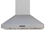 42 Island Hood Stainless Steel 89.5 ft Ceiling Duct Cover Included.