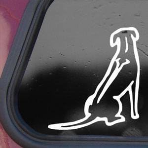 Rhodesian Ridgeback Dog 5" (color: BRIGHT WHITE) Vinyl Decal Window Sticker for Cars, Trucks, Windows, Walls, Laptops, and other stuff.
