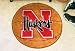 NCAA NEBRASKA CORNHUSKERS BASKETBALL SHAPED DOOR MAT RUG