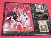 Philadelphia Phillies Roy Halladay 2 Card Collector Plaque Cy Young