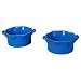 BIA Cordon Bleu Wavy 16-Ounce Round Souffles, Set of 2, Slate