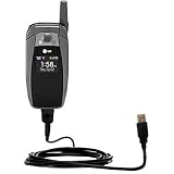 Classic Straight USB Cable for the LG UX355 with Power Hot Sync and Charge capabilities - Gomadic Brand w/ TipExchange Technology