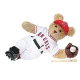 Build-A-Bear Workshop Curly Teddy in Los Angeles Angels of Anaheim Uniform
