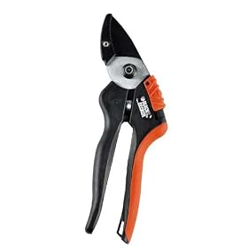 Black & Decker 8-Inch Anvil Pruner Hardened Steel Blades #BD1118