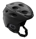 TOP Leedom Inmold Ski- / Snowboard Helm PROPHET, Farbe: Matte Black, Größe: XXL