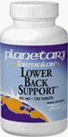Lower Back Support 839 mg 120 Tabs ( Botanical Support for the Lower Back ) - Planetary Herbals