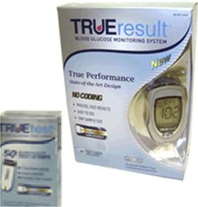 TRUEresult, Blood Glucose Monitoring System - TRUEtest Strips - Model E3H01-87 - Pkg of 50