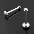 16g Surgical Steel Clear Monroe - 6mm - Sold as a Pair