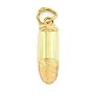 Bullet Charm 14k Gold 17mm