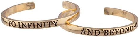 Crystalbella Creative To Infinity &amp; Beyond BFF Best Friends Forever Cuff Bracelets Gift Jewelry