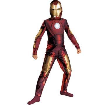  Iron Man 2008 Movie Child Costume