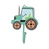 Green Tractor Coat Hooks