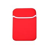 Skque RED/Silver Trim Sleeve Case for Asus EEEPC 7 Inch Series
