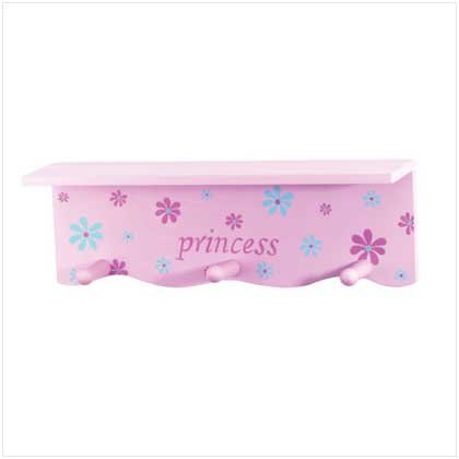 Princess Wall Shelf with Hooks