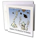 Londons Times Funny Society Cartoons - Sorebone Graduation - Greeting Cards-6 Greeting Cards with envelopes