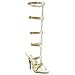 

Sexy Strap Up Sandal - Gold