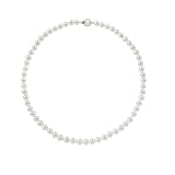 8-8.5mm 18″ White Freshwater Pearl Necklace “AAA” 14K White Gold Ball Clasp Reviews