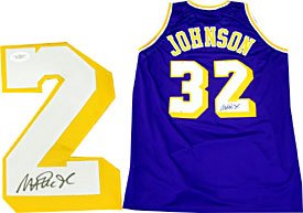 Magic Johnson Autographed / Signed Los Angeles Lakers Jersey (James Spence)