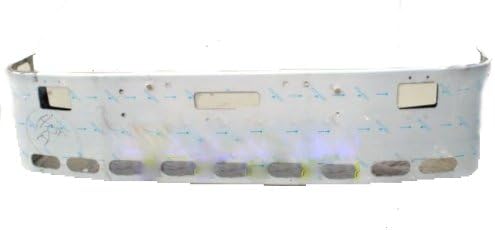 Freightliner Classic CI2001-34S-L01-011 FLD120 &amp; FLD112 Setback Axle Stainless Steel "Show Truck" Bumper: w/ Fog Light, Vent, License Plate, &amp; 11 Oval Light Holes. 20" Tall