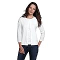Women's Polished Knit Crew Neck Cardigan