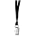 Advantus 36-Inch Deluxe Neck Lanyard for ID Cards/Badges, Clip Style, Black, Box of 24 (75401)