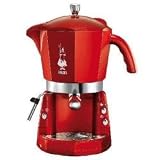 Produkt-Bild: Bialetti Mokona rot elektrische Espresso-Siebtr&auml;germaschine mit Dreifach-Br&uuml;hsystem - Deutsche Version