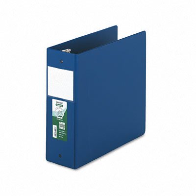 Samsill 14392 Antimicrobial Locking Round Ring Binder For 11 X 8-1/2, 4 Cap., Dark Blue
